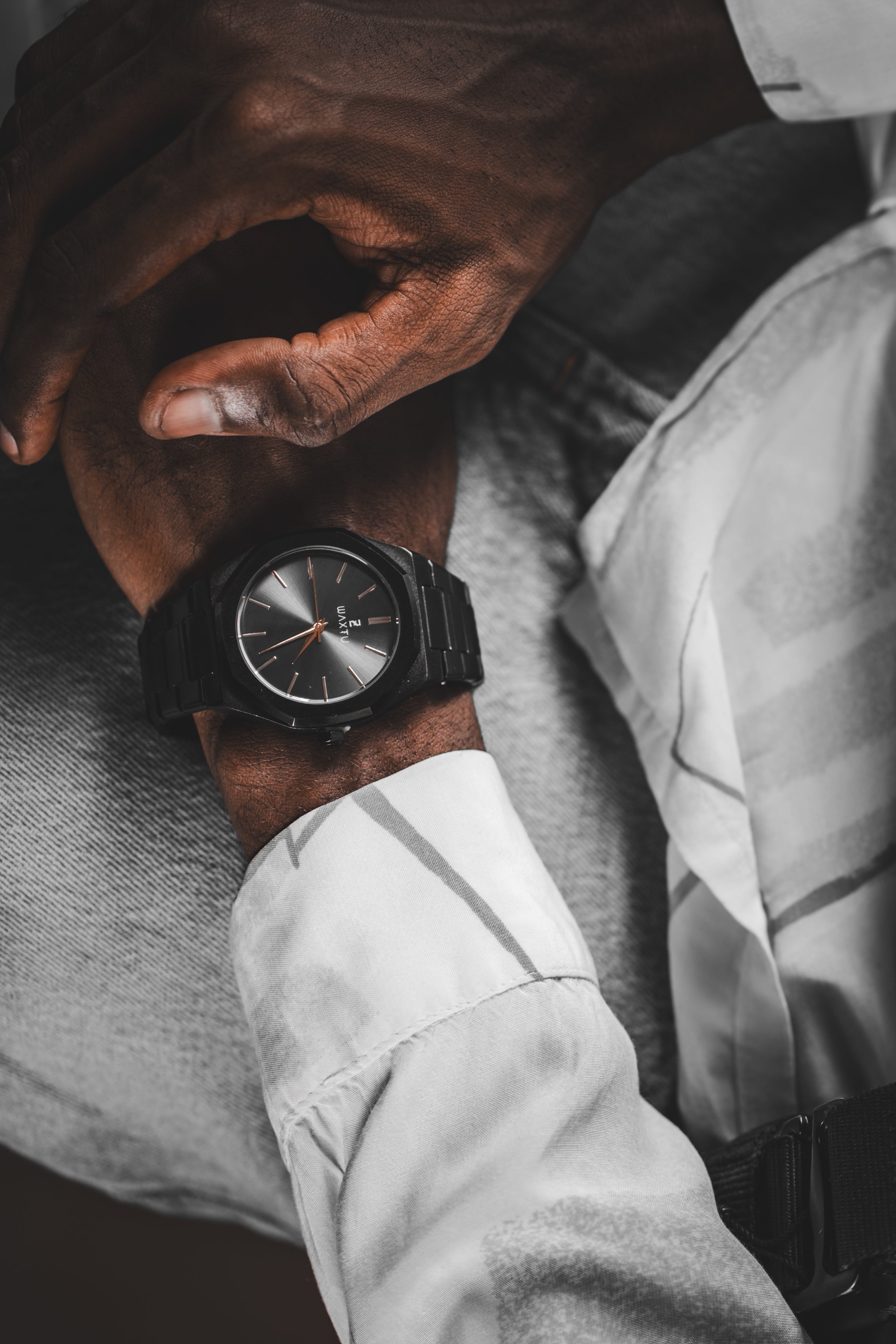 Montre Acier inoxydable noir